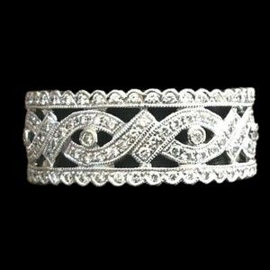 Beverley K 18K INFINITY Diamond Eternity Band Ring